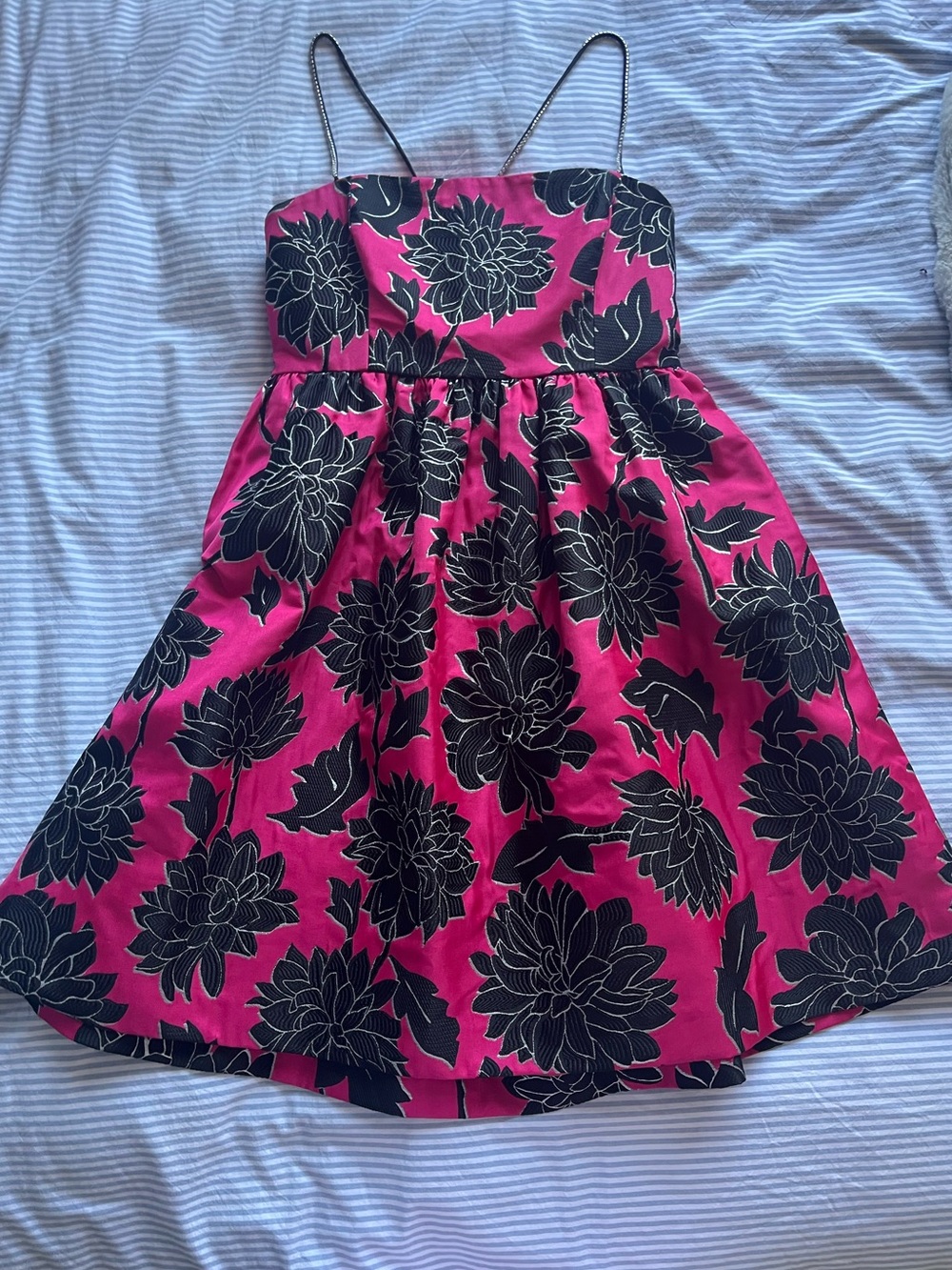 Kate Spade Pink and Black Floral Dress - Picture 2 of 5